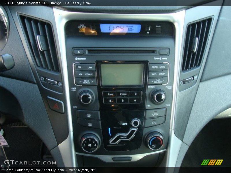 Indigo Blue Pearl / Gray 2011 Hyundai Sonata GLS