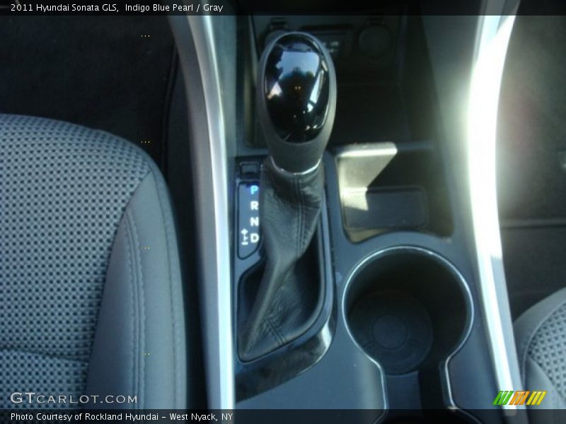 Indigo Blue Pearl / Gray 2011 Hyundai Sonata GLS