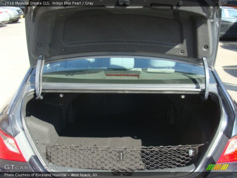 Indigo Blue Pearl / Gray 2011 Hyundai Sonata GLS