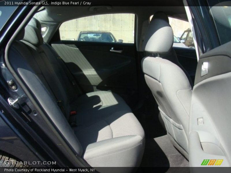 Indigo Blue Pearl / Gray 2011 Hyundai Sonata GLS