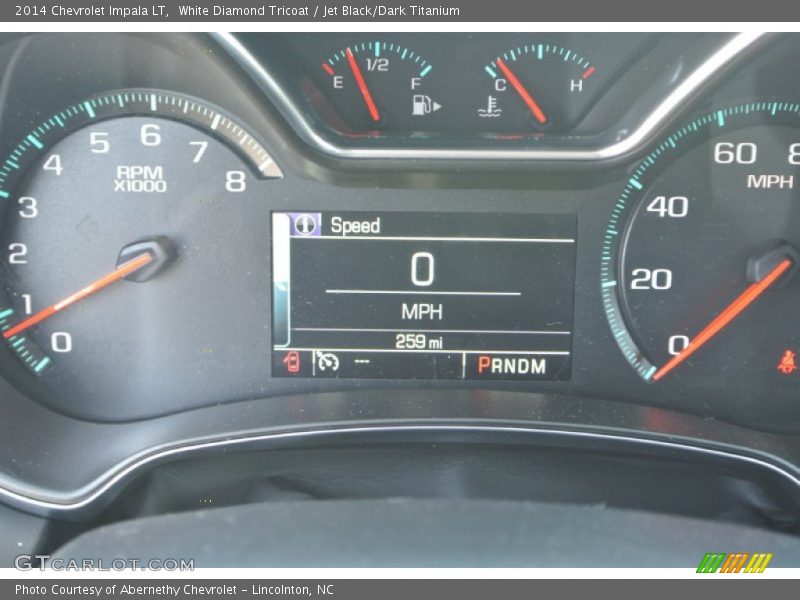 White Diamond Tricoat / Jet Black/Dark Titanium 2014 Chevrolet Impala LT