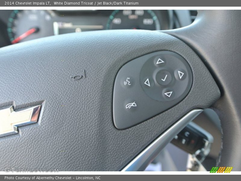 White Diamond Tricoat / Jet Black/Dark Titanium 2014 Chevrolet Impala LT
