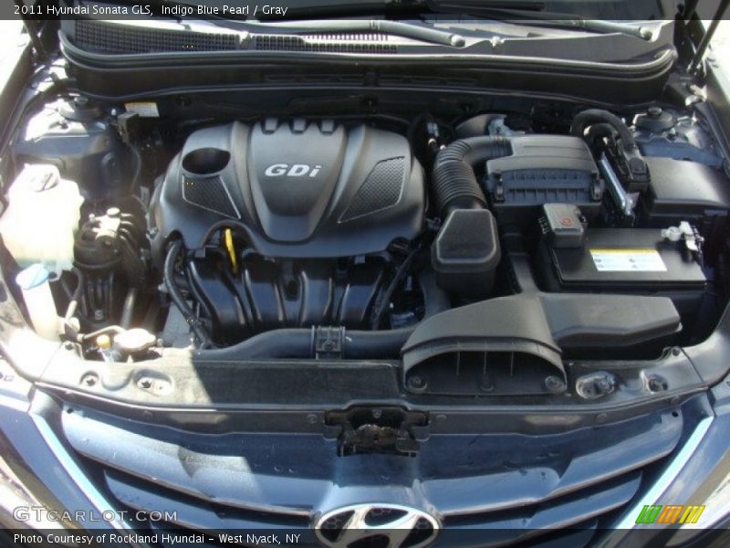 Indigo Blue Pearl / Gray 2011 Hyundai Sonata GLS