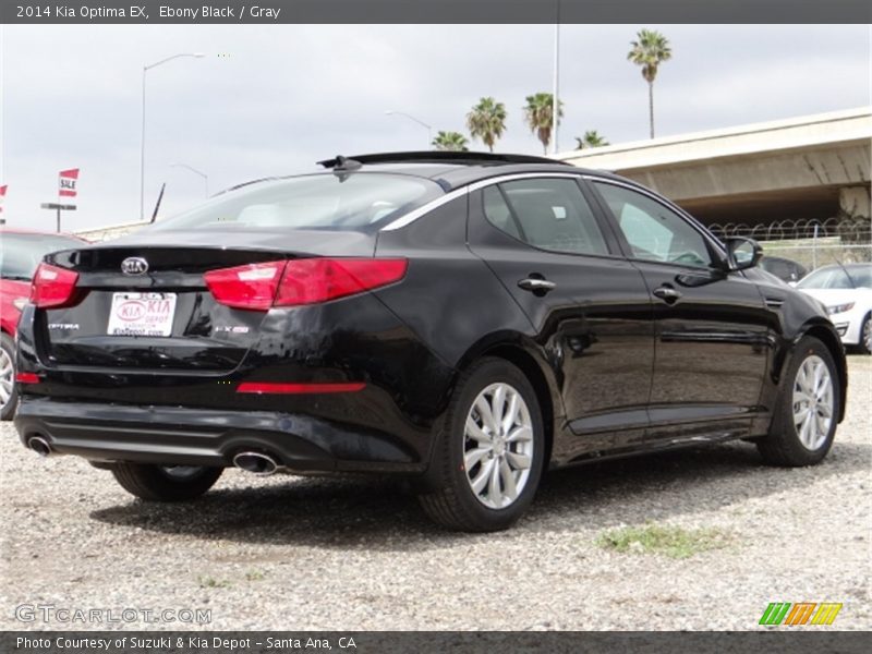 Ebony Black / Gray 2014 Kia Optima EX