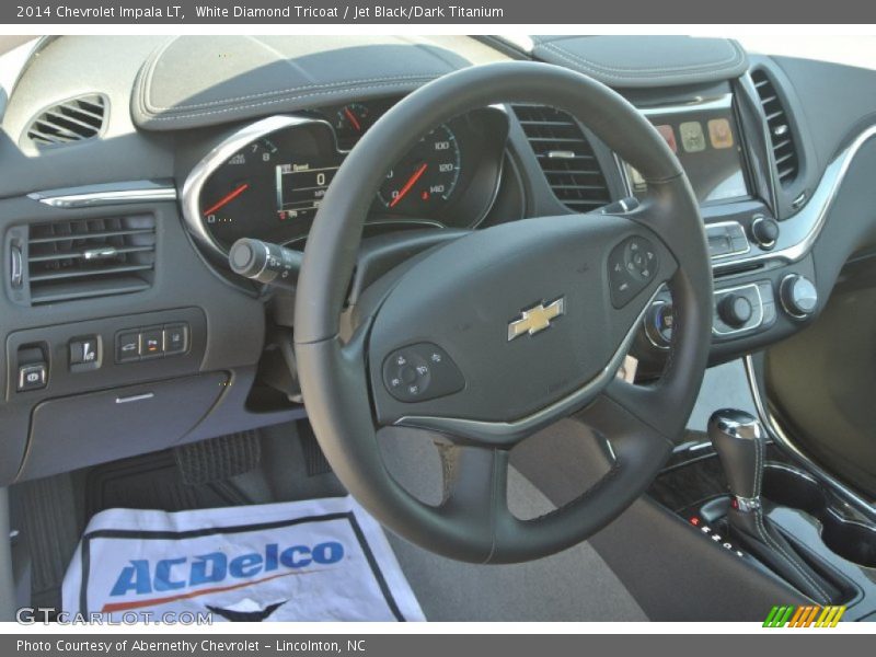 White Diamond Tricoat / Jet Black/Dark Titanium 2014 Chevrolet Impala LT