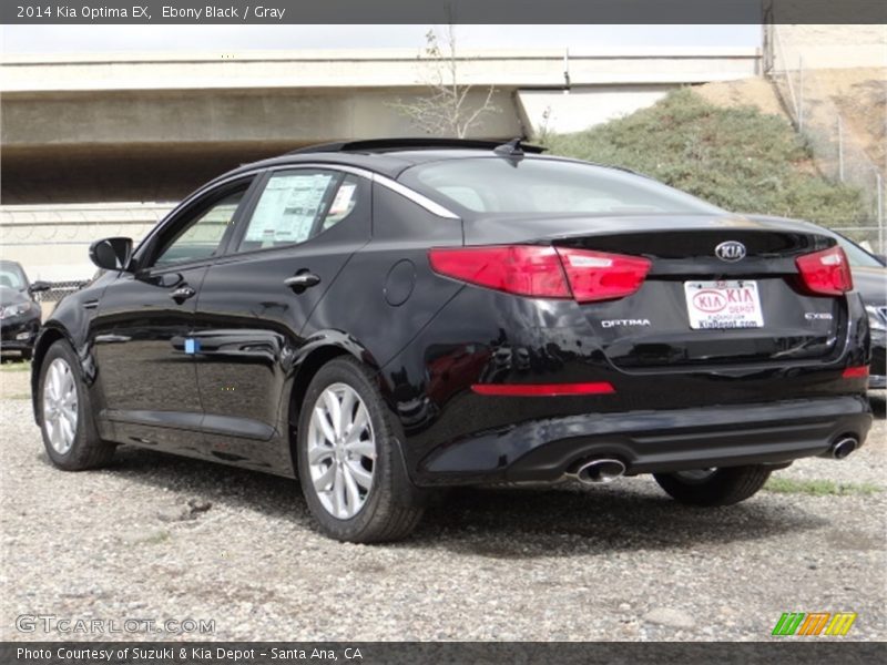 Ebony Black / Gray 2014 Kia Optima EX