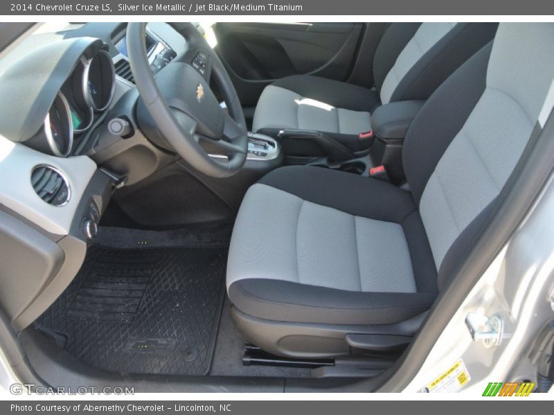 Silver Ice Metallic / Jet Black/Medium Titanium 2014 Chevrolet Cruze LS