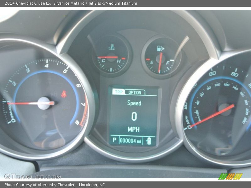 Silver Ice Metallic / Jet Black/Medium Titanium 2014 Chevrolet Cruze LS