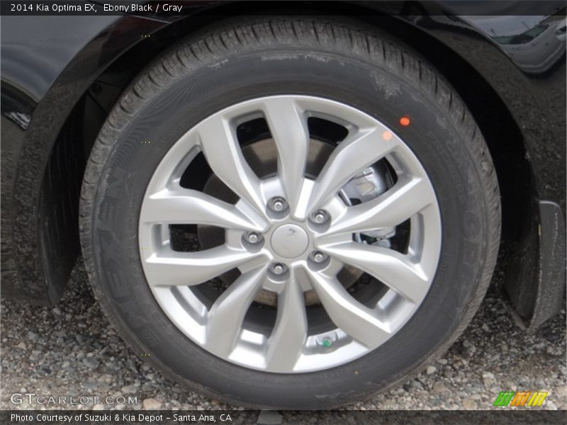 Ebony Black / Gray 2014 Kia Optima EX