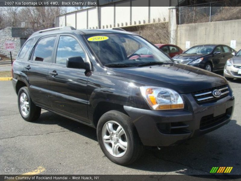 Black Cherry / Black 2007 Kia Sportage LX V6 4WD