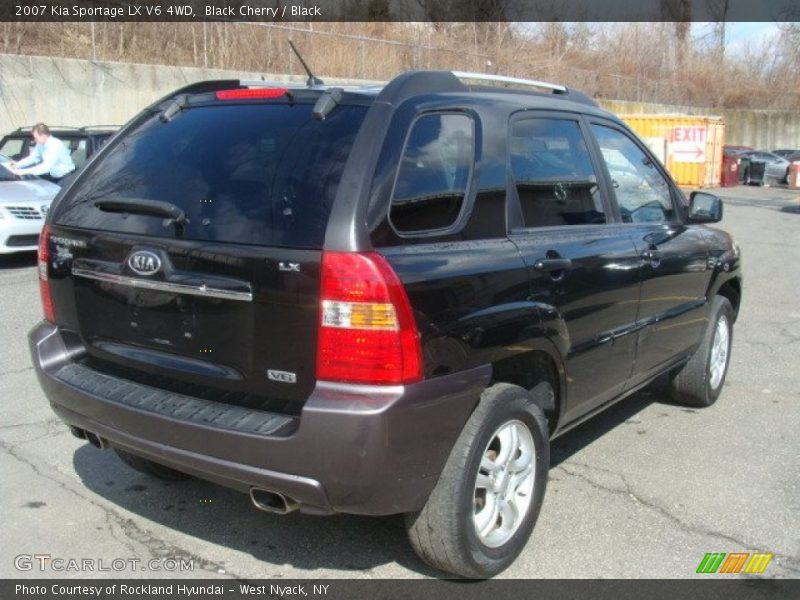 Black Cherry / Black 2007 Kia Sportage LX V6 4WD