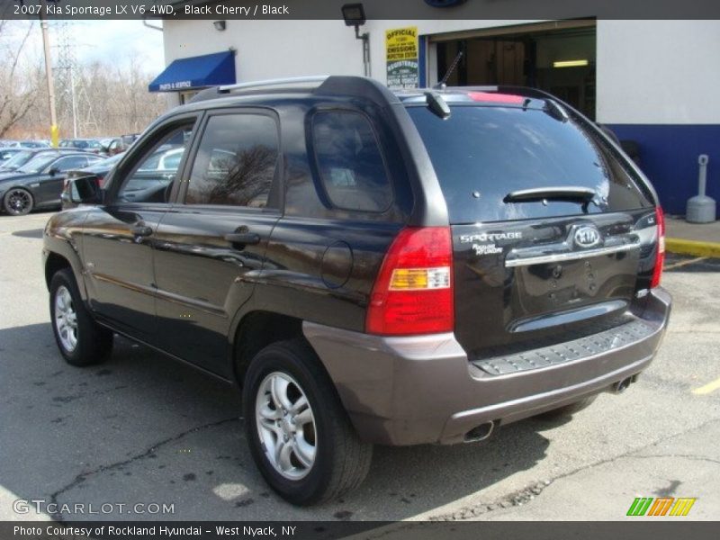 Black Cherry / Black 2007 Kia Sportage LX V6 4WD