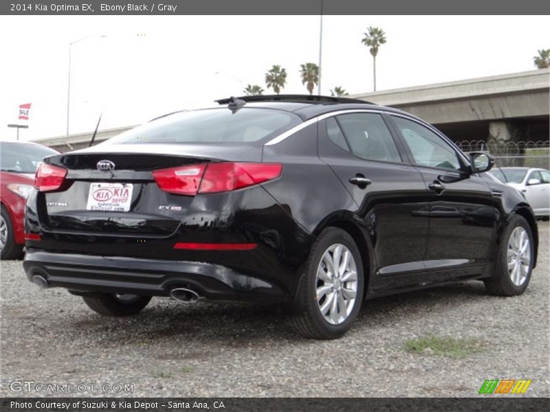 Ebony Black / Gray 2014 Kia Optima EX