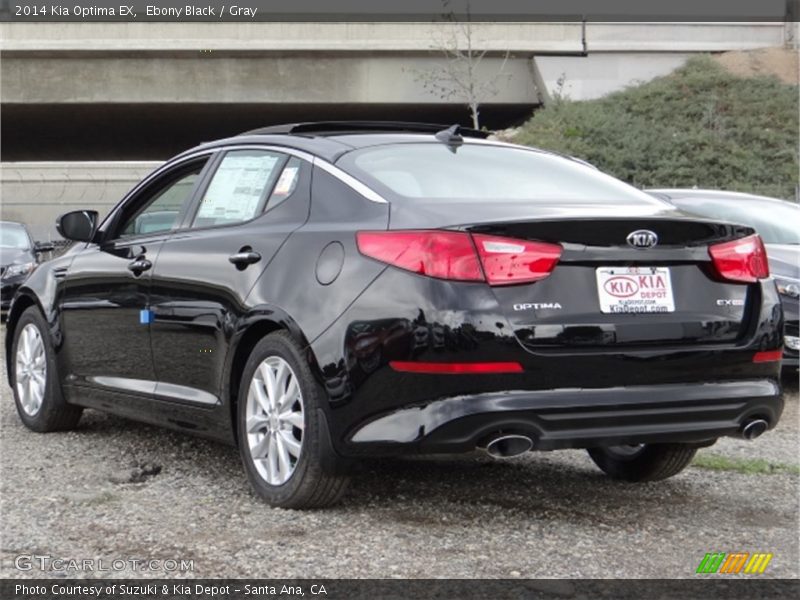 Ebony Black / Gray 2014 Kia Optima EX