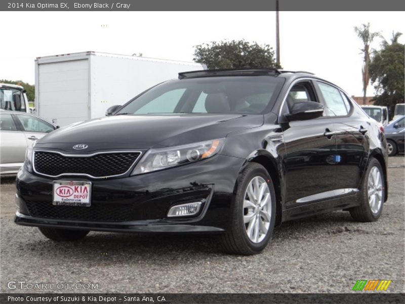 Ebony Black / Gray 2014 Kia Optima EX