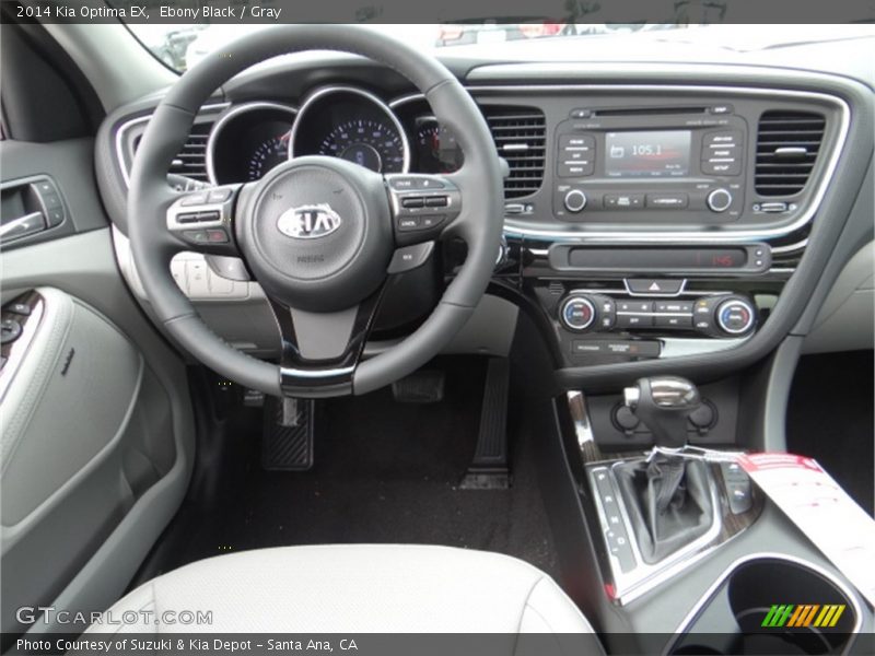 Ebony Black / Gray 2014 Kia Optima EX