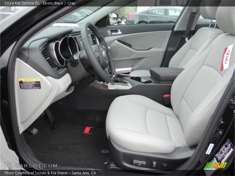 Ebony Black / Gray 2014 Kia Optima EX