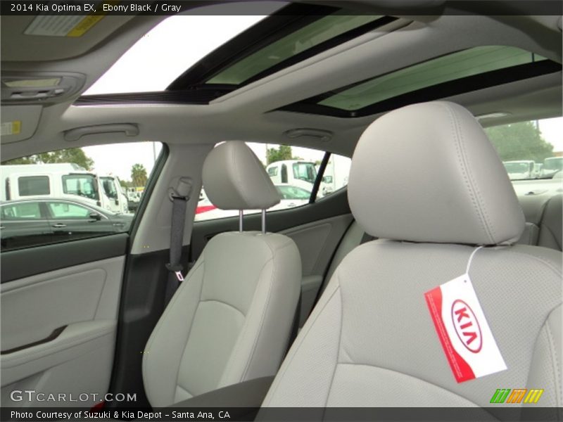 Ebony Black / Gray 2014 Kia Optima EX