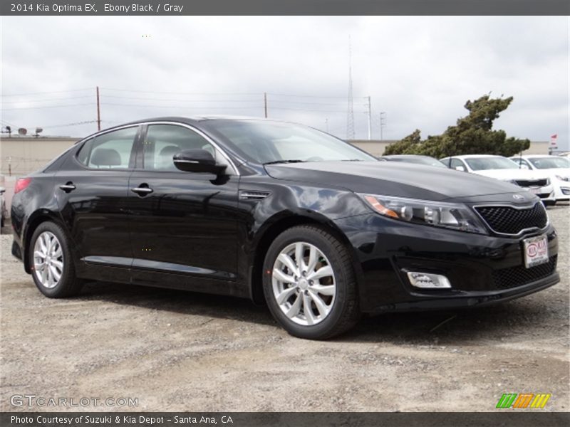Ebony Black / Gray 2014 Kia Optima EX