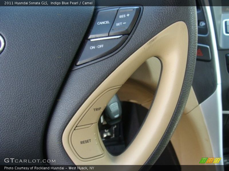 Indigo Blue Pearl / Camel 2011 Hyundai Sonata GLS