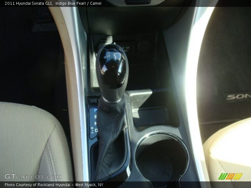 Indigo Blue Pearl / Camel 2011 Hyundai Sonata GLS