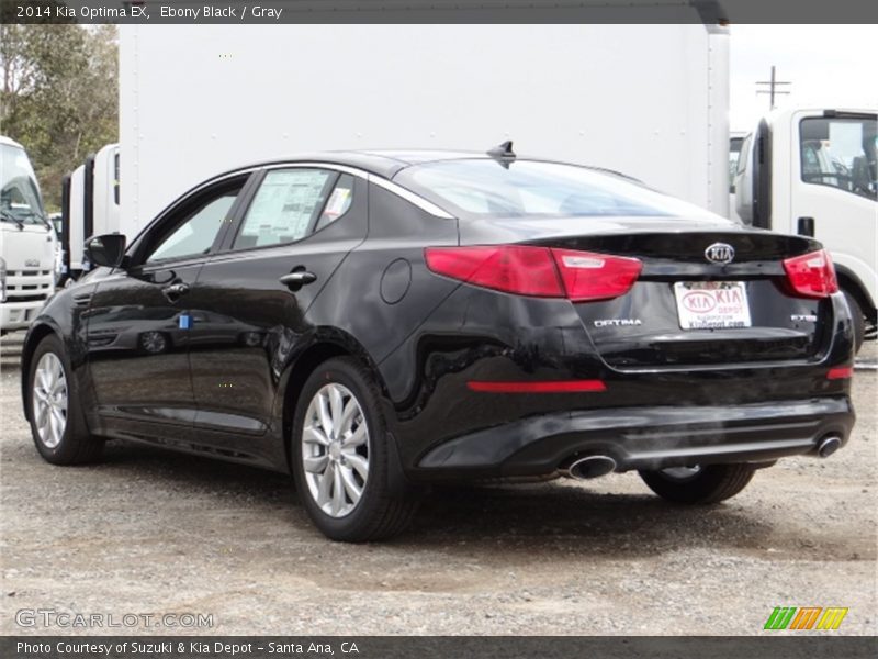 Ebony Black / Gray 2014 Kia Optima EX