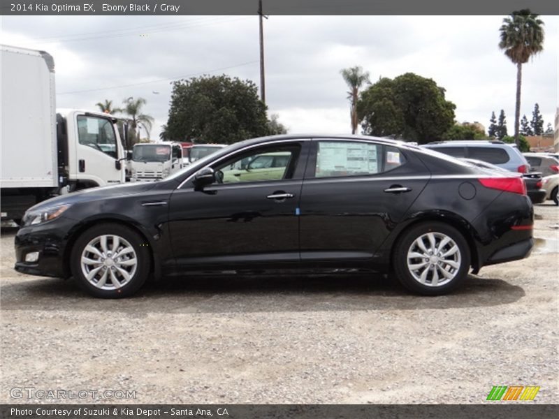 Ebony Black / Gray 2014 Kia Optima EX
