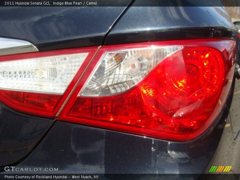 Indigo Blue Pearl / Camel 2011 Hyundai Sonata GLS