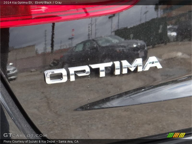 Ebony Black / Gray 2014 Kia Optima EX