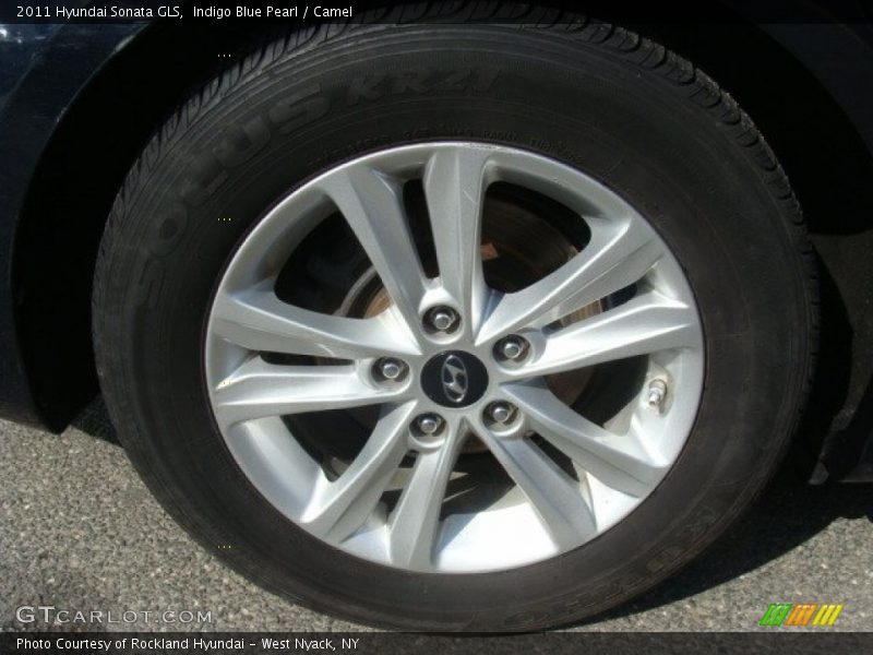 Indigo Blue Pearl / Camel 2011 Hyundai Sonata GLS