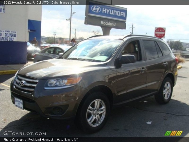 Cabo Bronze / Beige 2012 Hyundai Santa Fe GLS AWD