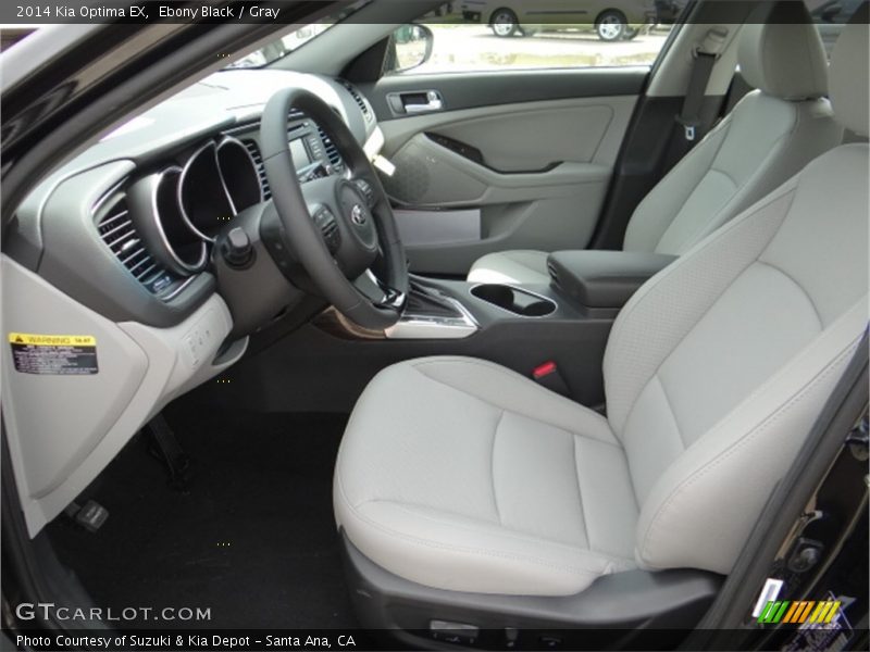 Ebony Black / Gray 2014 Kia Optima EX