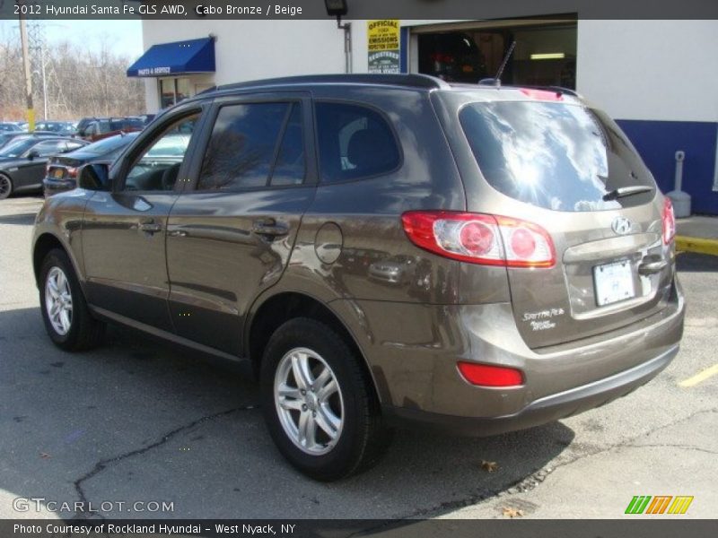 Cabo Bronze / Beige 2012 Hyundai Santa Fe GLS AWD