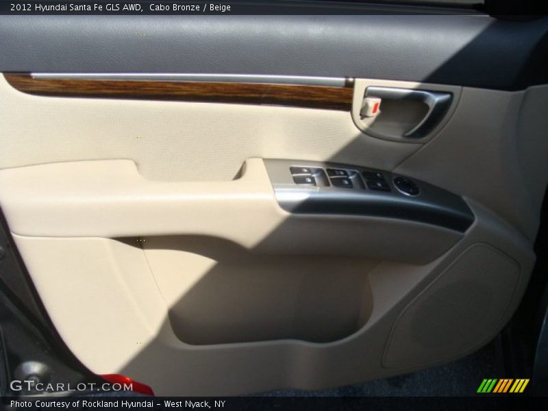 Cabo Bronze / Beige 2012 Hyundai Santa Fe GLS AWD