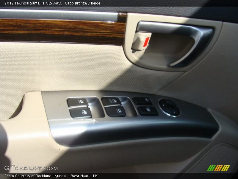 Cabo Bronze / Beige 2012 Hyundai Santa Fe GLS AWD
