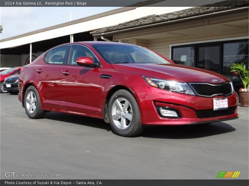 Remington Red / Beige 2014 Kia Optima LX