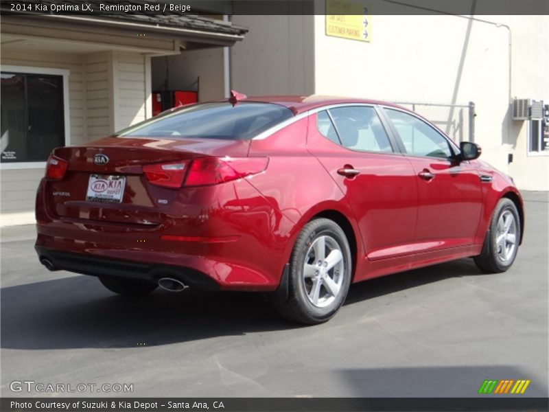 Remington Red / Beige 2014 Kia Optima LX