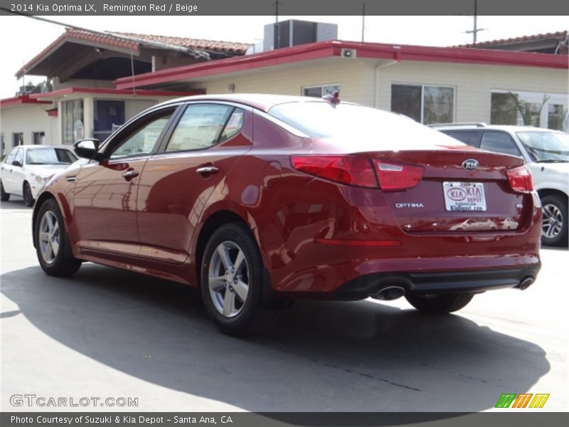 Remington Red / Beige 2014 Kia Optima LX