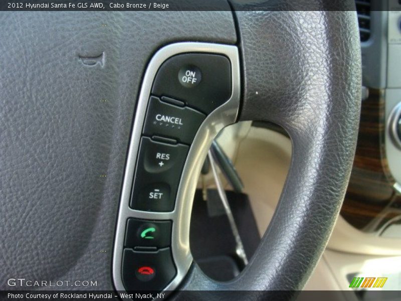 Cabo Bronze / Beige 2012 Hyundai Santa Fe GLS AWD