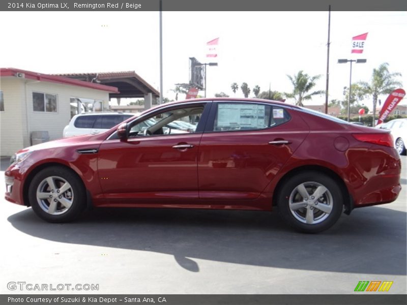 Remington Red / Beige 2014 Kia Optima LX
