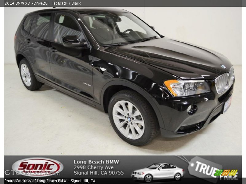 Jet Black / Black 2014 BMW X3 xDrive28i