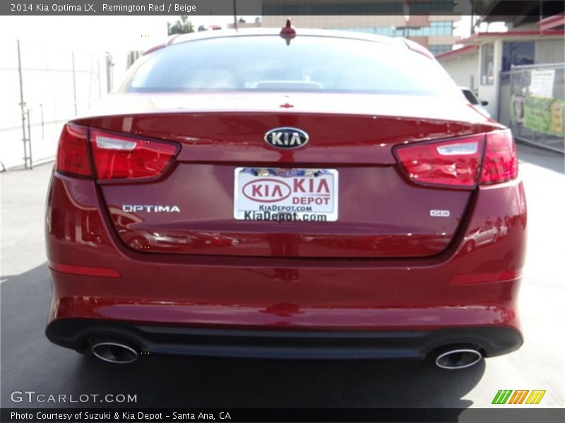 Remington Red / Beige 2014 Kia Optima LX