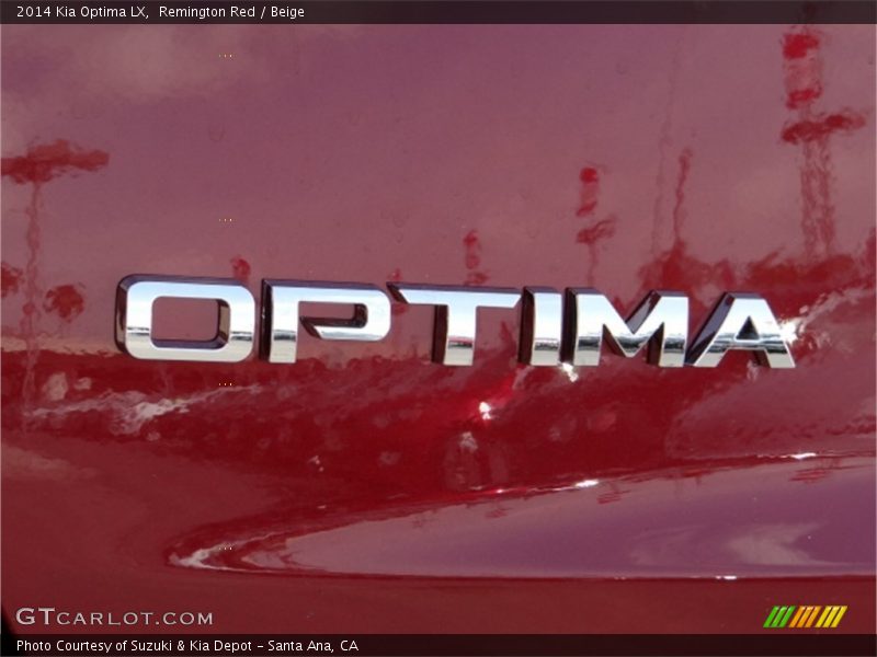Remington Red / Beige 2014 Kia Optima LX