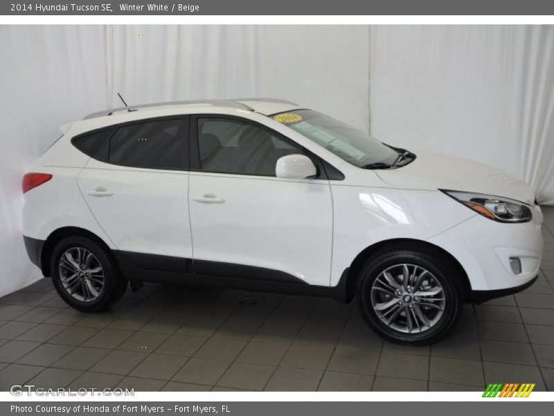 Winter White / Beige 2014 Hyundai Tucson SE