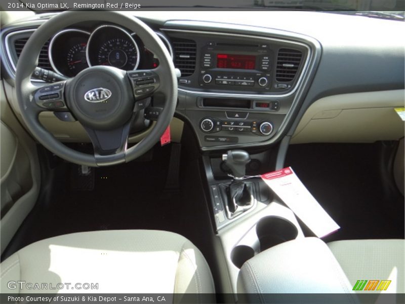 Remington Red / Beige 2014 Kia Optima LX
