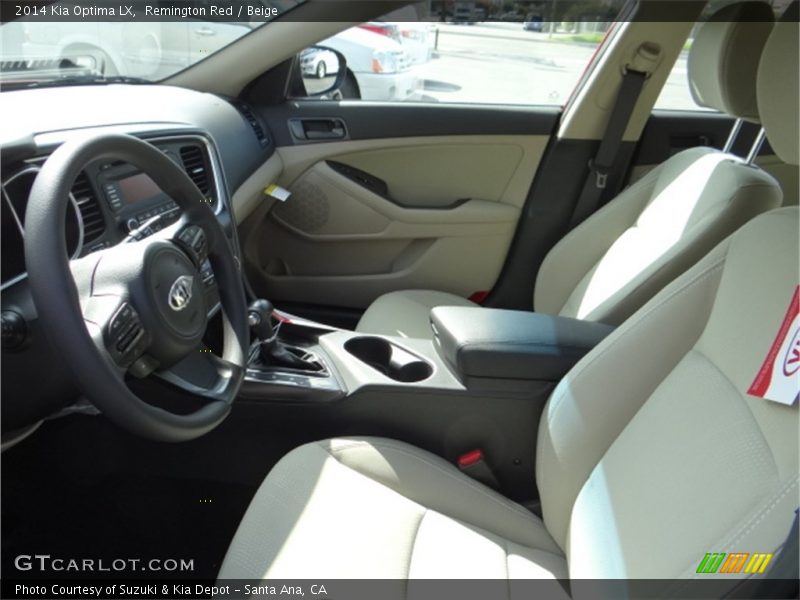 Remington Red / Beige 2014 Kia Optima LX