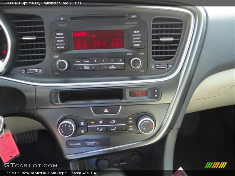 Remington Red / Beige 2014 Kia Optima LX