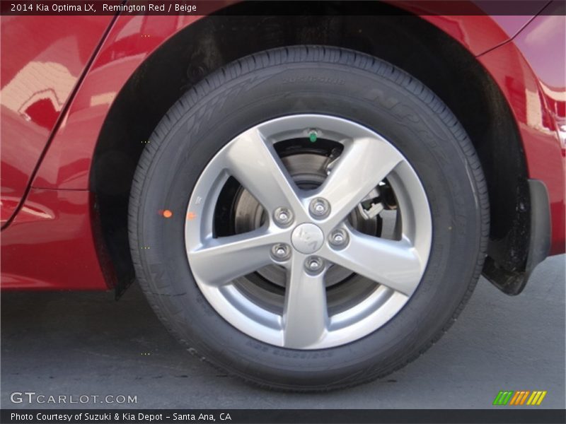 Remington Red / Beige 2014 Kia Optima LX