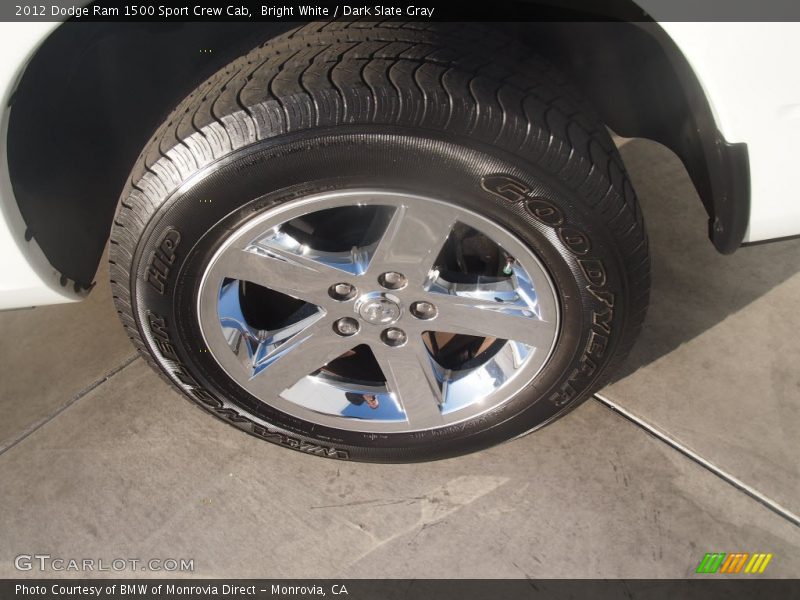 Bright White / Dark Slate Gray 2012 Dodge Ram 1500 Sport Crew Cab