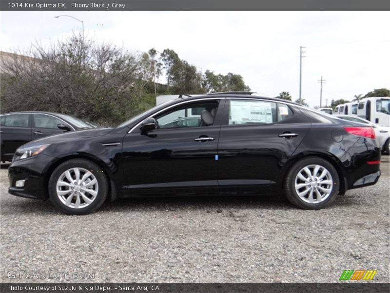 Ebony Black / Gray 2014 Kia Optima EX